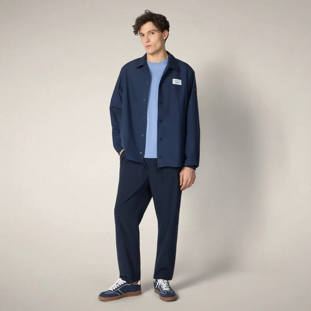 Navy Blue with Roma print