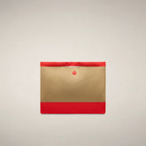 Khaki Brown and Jack Red
