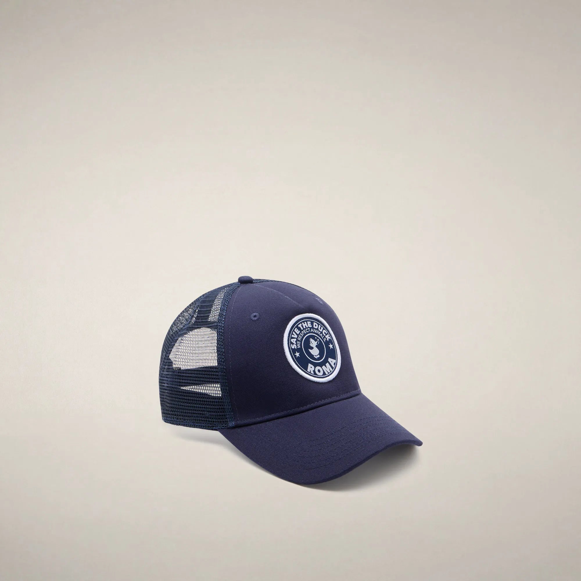 Navy Blue with Roma print