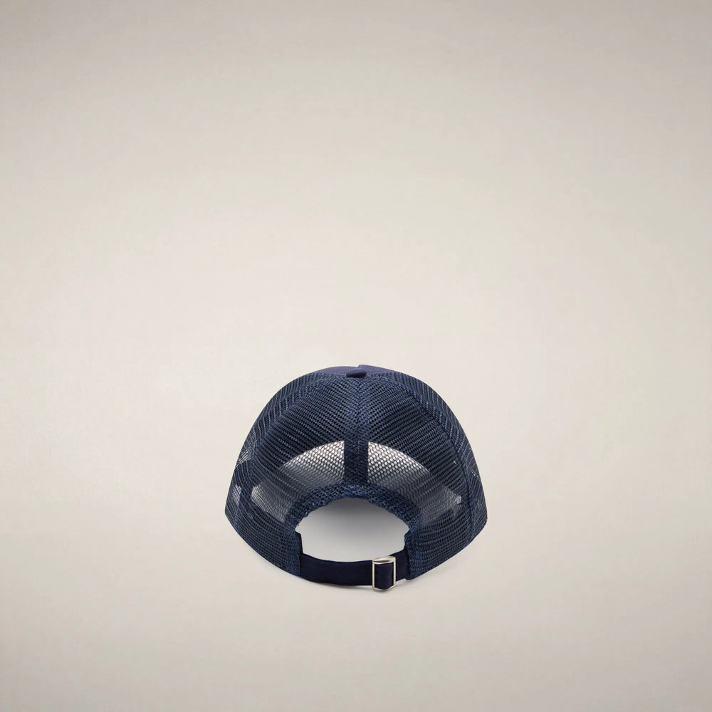 Navy Blue with Roma print